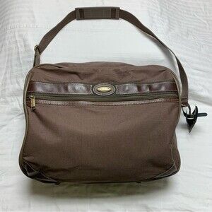 Vintage Jaguar Brown Travel Messenger Shoulder Crossbody Work School Bag Laptop